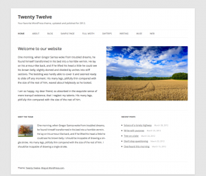 Thème WordPress Twenty Twelve